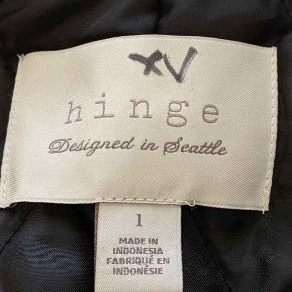 Nordstrom Hinge Wool Blend Hooded Crop Jacket Sz 1 - Picture 8 of 8